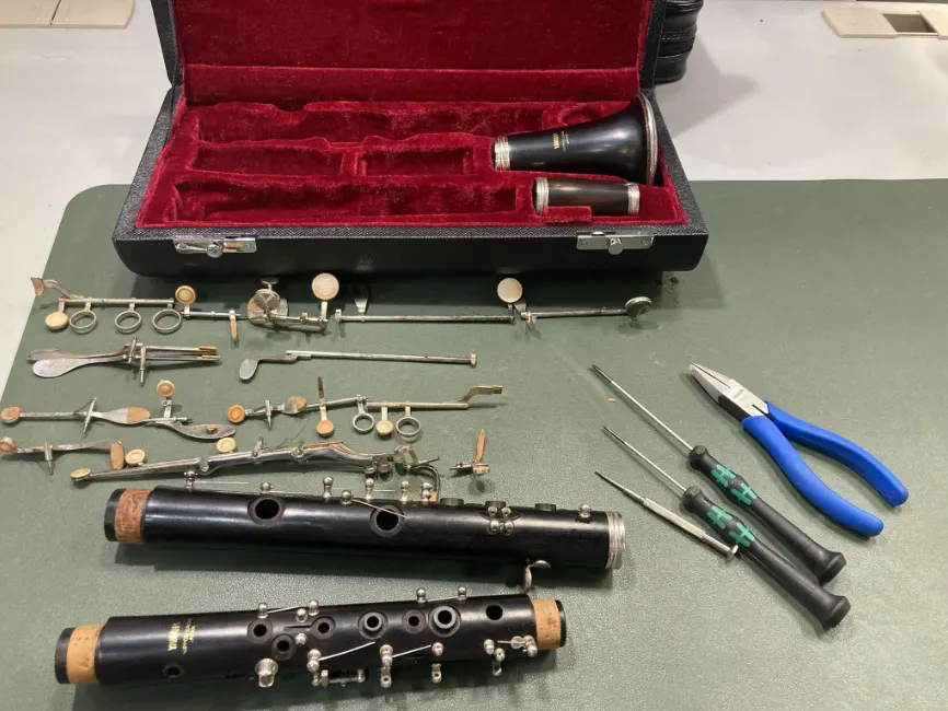 管楽器リペア 分解 組立